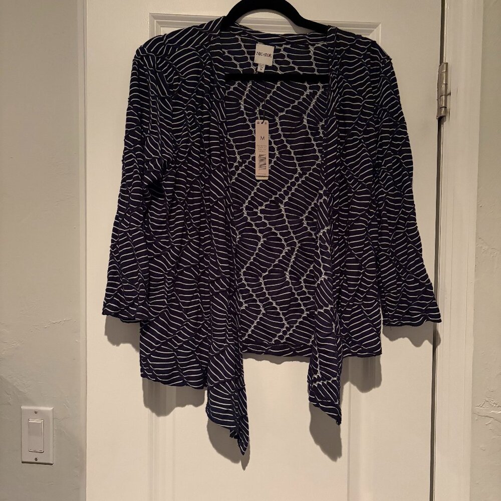 Nic & Zoe 4 Way Cardigan Blue - M